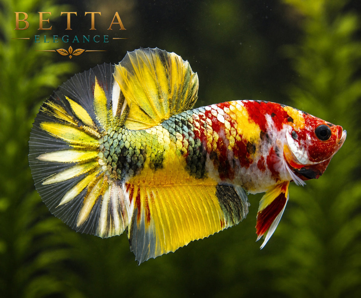 EXOTIC LIVE MALE BETTA / NEMO GALAXY COPPER STARTAIL HMPK #ML0987