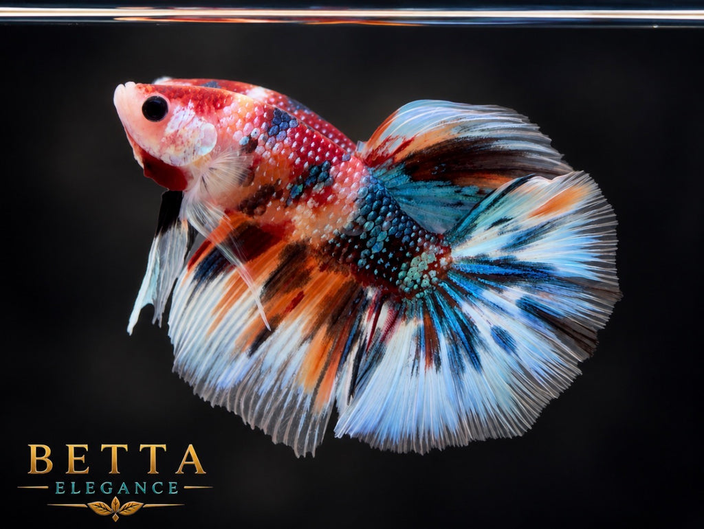LIVE MALE BETTA / NEMO GALAXY METALLIC HALFMOON #ML1221