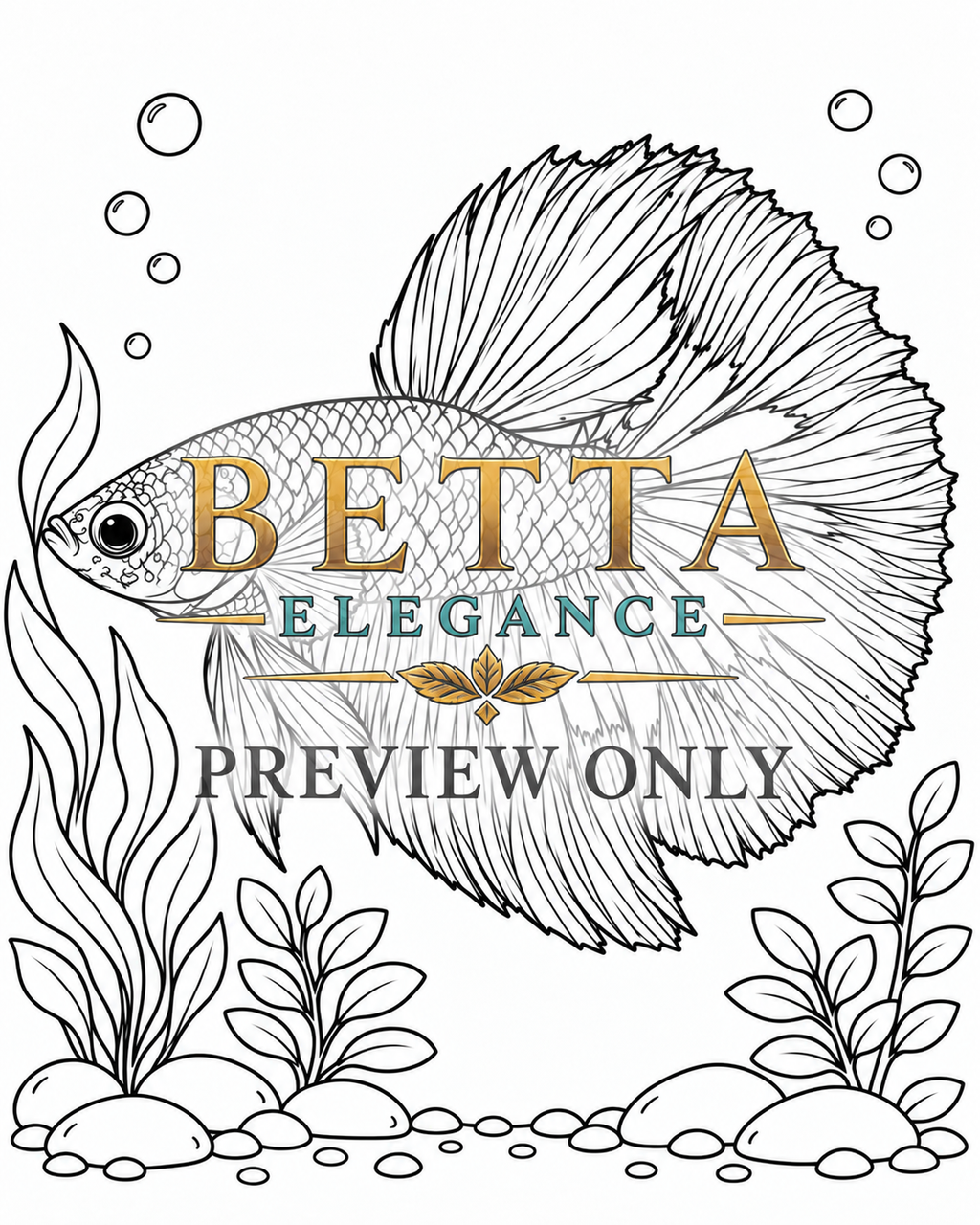 DIGITAL PRODUCT / BETTA COLORING BOOK VOL.01 / 40 PAGES / NOT PHYSICAL BOOK
