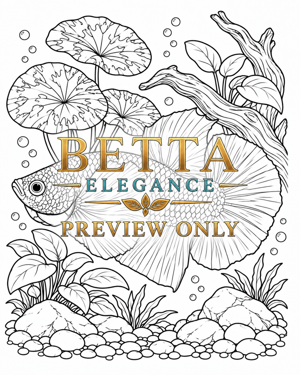 DIGITAL PRODUCT / BETTA COLORING BOOK VOL.01 / 40 PAGES / NOT PHYSICAL BOOK