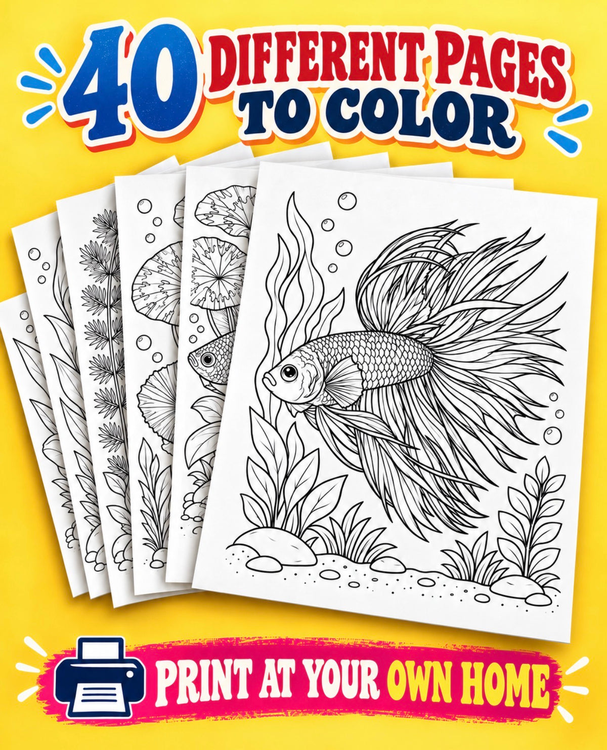 DIGITAL PRODUCT / BETTA COLORING BOOK VOL.01 / 40 PAGES / NOT PHYSICAL BOOK