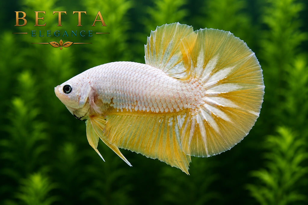 LIVE MALE BETTA / YELLOW DRAGON HMPK #ML0865