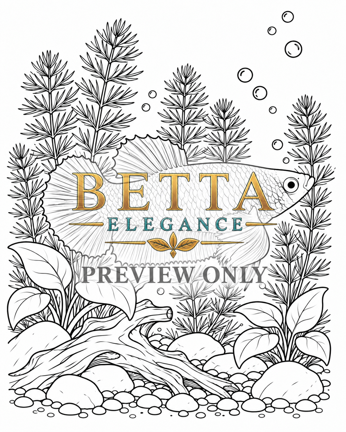DIGITAL PRODUCT / BETTA COLORING BOOK VOL.01 / 40 PAGES / NOT PHYSICAL BOOK
