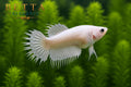 LIVE FEMALE BETTA / PLATINUM CROWNTAIL #FM987