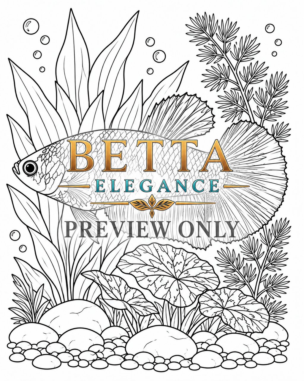 DIGITAL PRODUCT / BETTA COLORING BOOK VOL.01 / 40 PAGES / NOT PHYSICAL BOOK