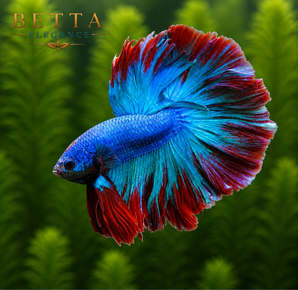 LIVE MALE BETTA / GRIZZLE HALFMOON #ML0850