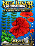 DIGITAL PRODUCT / BETTA COLORING BOOK VOL.01 / 40 PAGES / NOT PHYSICAL BOOK