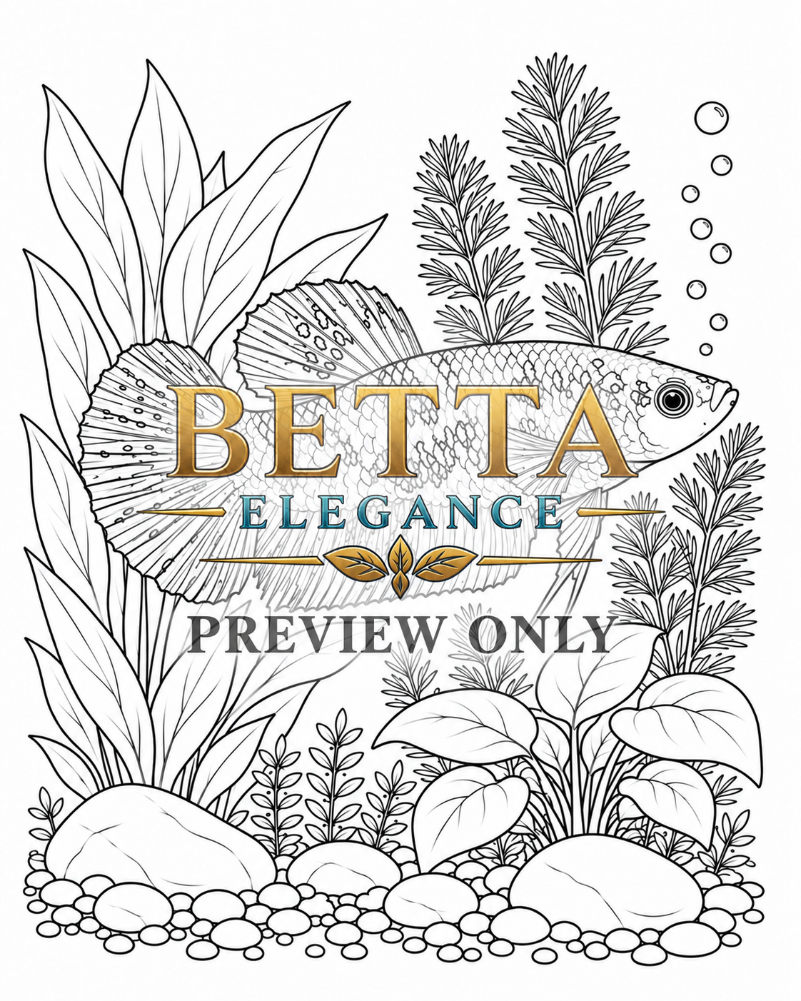 DIGITAL PRODUCT / BETTA COLORING BOOK VOL.01 / 40 PAGES / NOT PHYSICAL BOOK